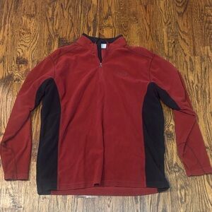 Columbia Burgundy and Black Fleece pull over. XL